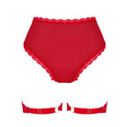 Plus size Obsessive Belovya sensual red garter panties - image 3