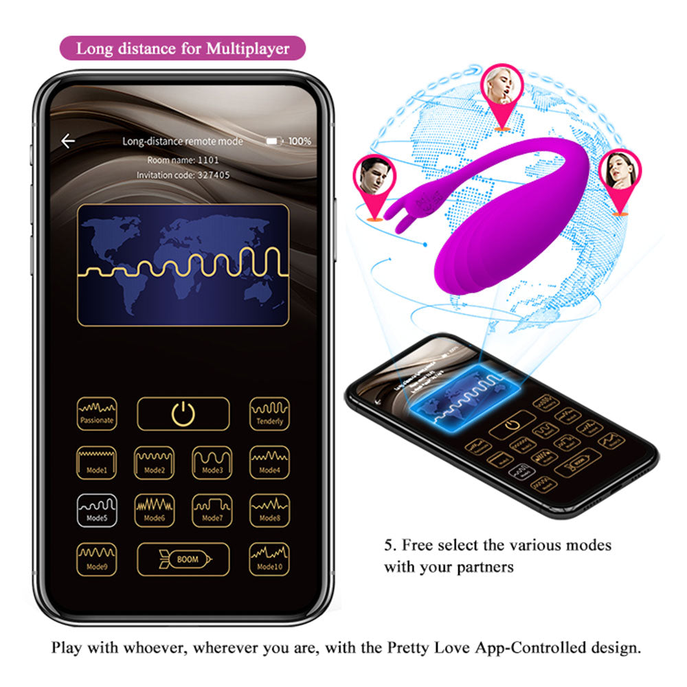 Pretty Love Catalina Δονητής Αυγό Συμβατός με Εφαρμογή - image 7