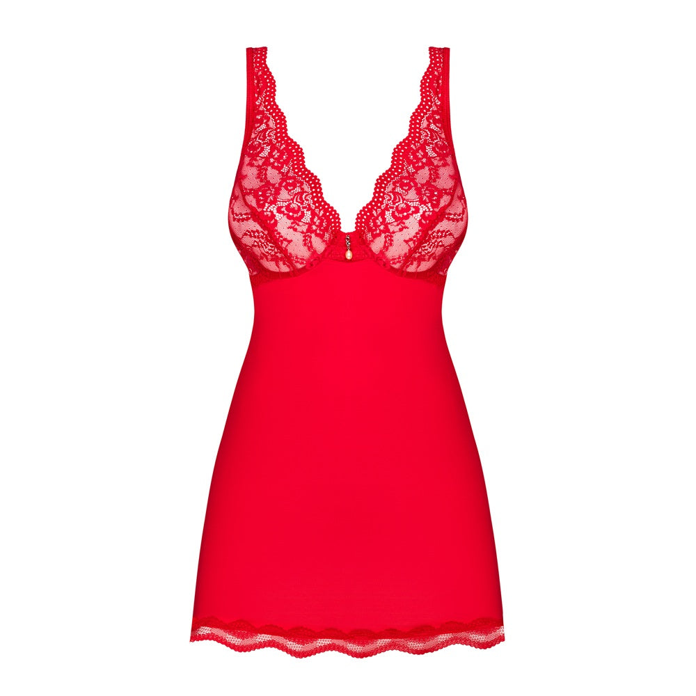 Obsessive Luvae hot babydoll and thong red