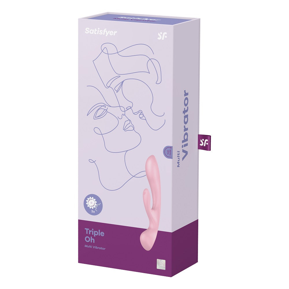 Satisfyer Triple Oh Hybrid Vibration Pink