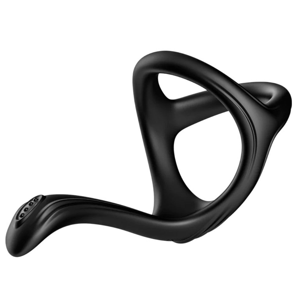 TOYBOY soft stretchy 3 in 1 Cock Ring with Taint Teasing Tail - image 9