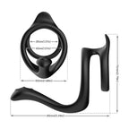 TOYBOY Soft stretchy 3 in 1 Double cock ring with Tainted Teasing Tail - image 7