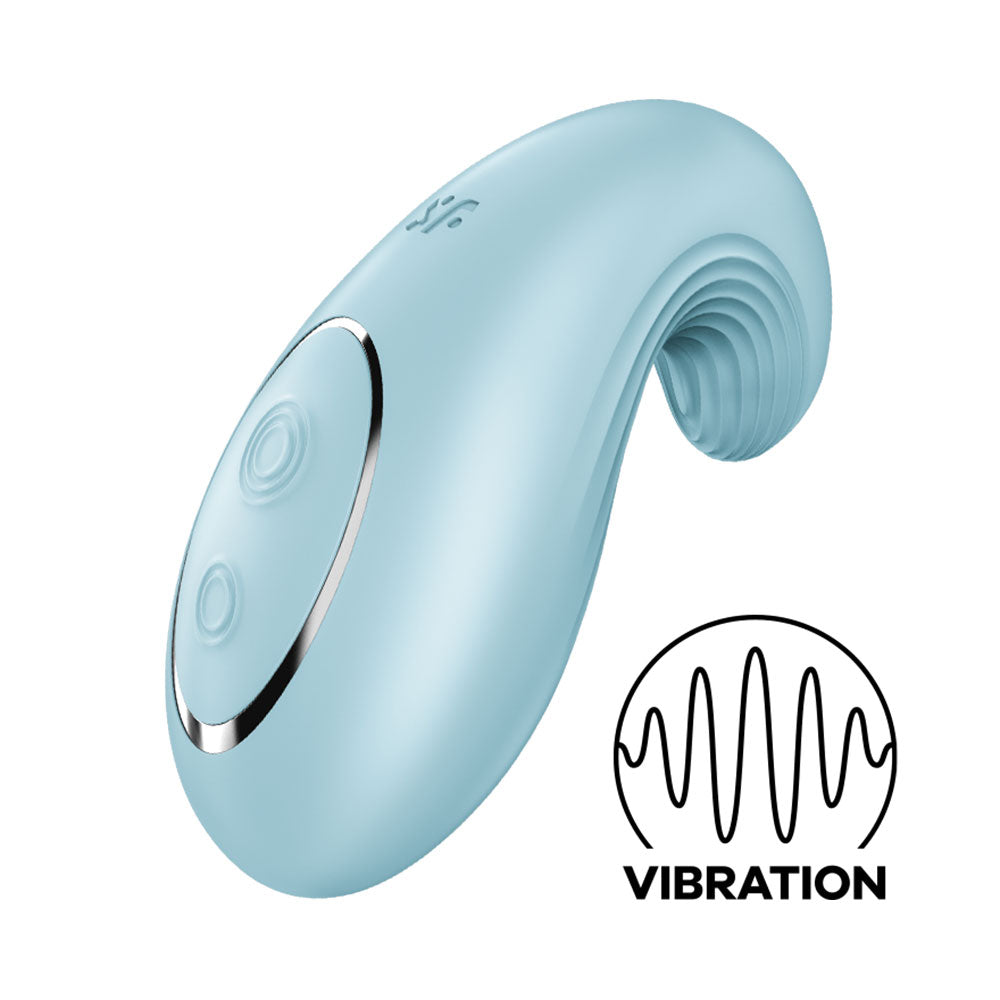 Satisfyer Dipping Delight Lay On Vibrator Light Blue Secondary image