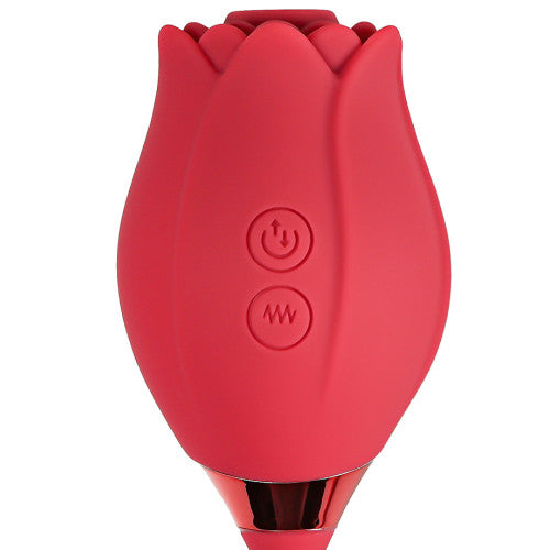 Sex time Silicone Rose Sucking stimulator with vibrating Egg - image 5