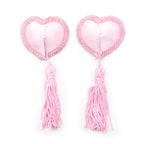 Naughty Toys Pink Heart Nipple Pasties with tassels - image 4