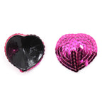 Naughty Toys Rose Heart Burlesque Sequin Nipple Pasties - image 2