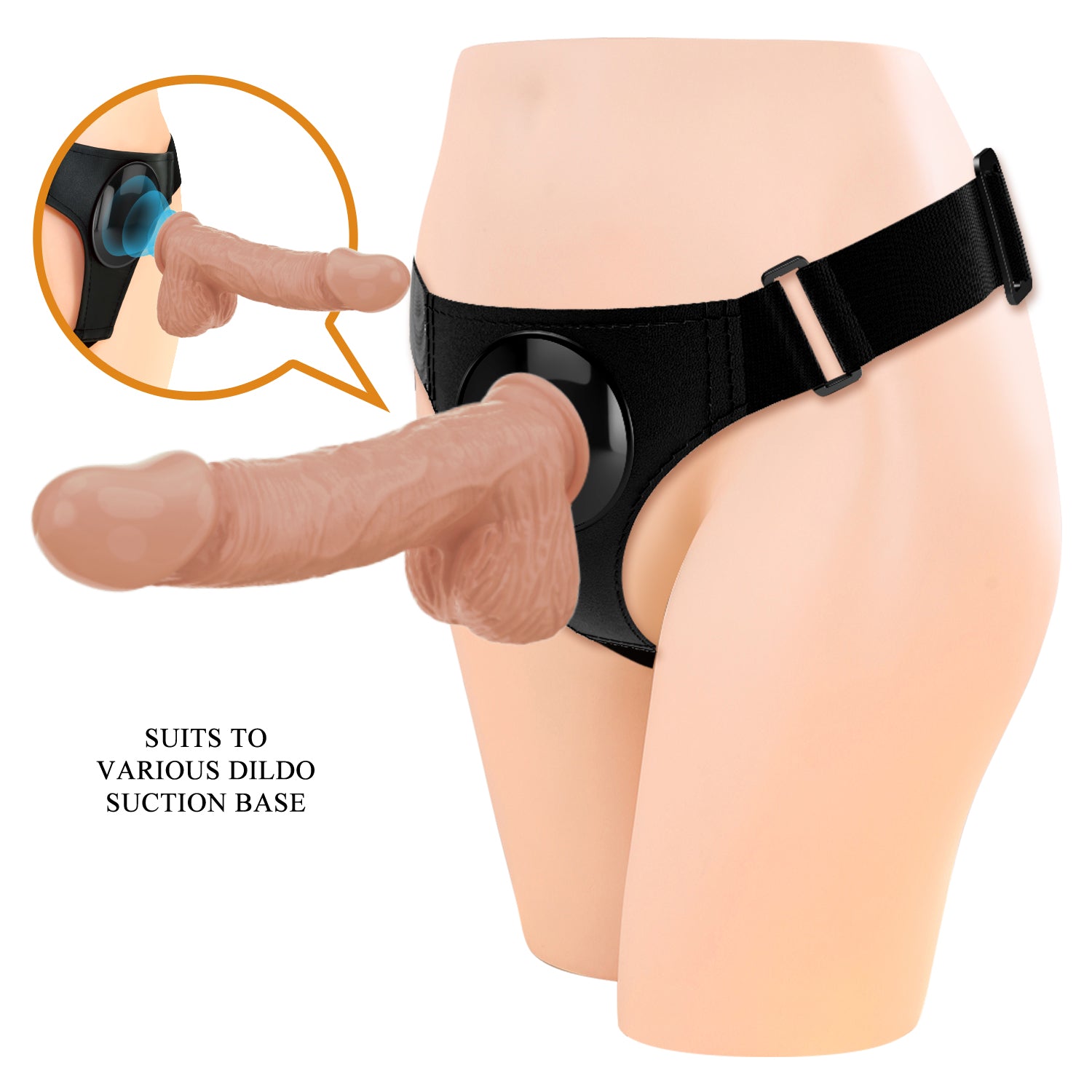 Pretty Love Jerry harness briefs set with dildo Secondary image