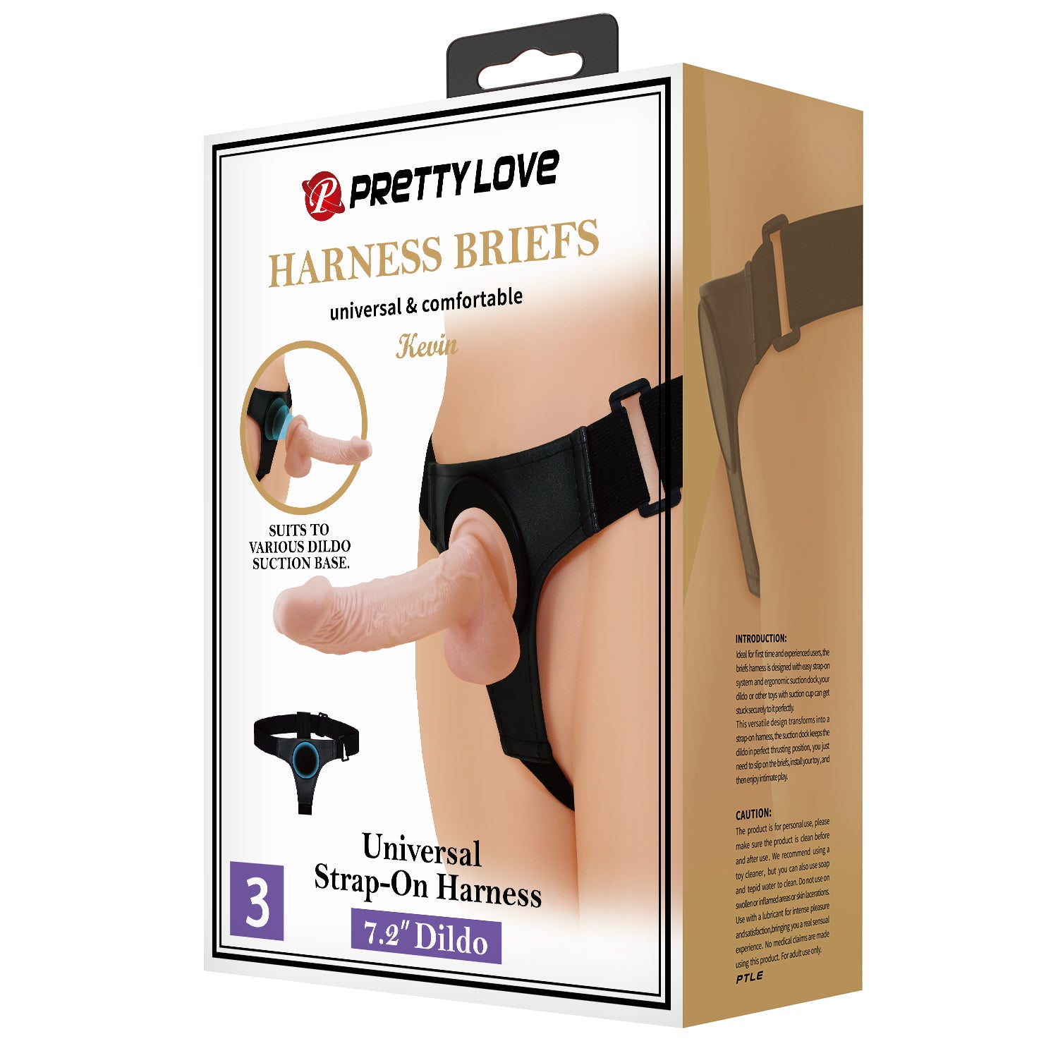 Pretty Love Kevin universal harness briefs with dildo set - image 7