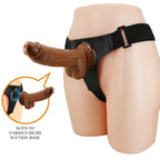 Pretty Love Michael universal harness briefs set with brown dildo - image 4