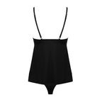 Obsessive Bella Rou Plus Size Sexy Top and Panties Black