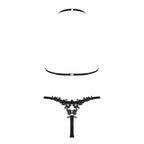 Obsessive Celia Noir Bra and Thong set Black - image 5