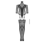 Obsessive G333 Open crotch Bodystocking Black O/S - image 6