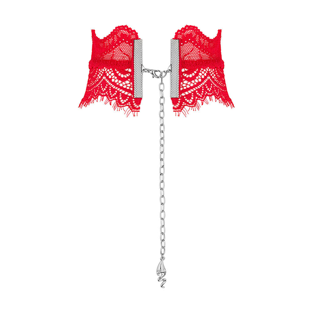 Obsessive Bergamore Red Lace Choker O/S Secondary image