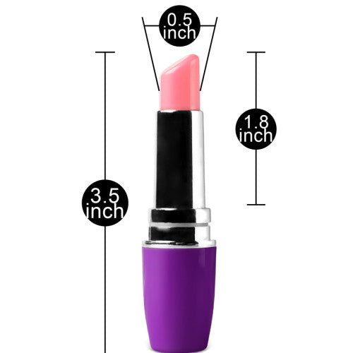 Lipstick vibrator Purple 9 cm - image 4