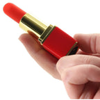 10 Speed Red rechargeable silicone vibrating Lipstick - image 2