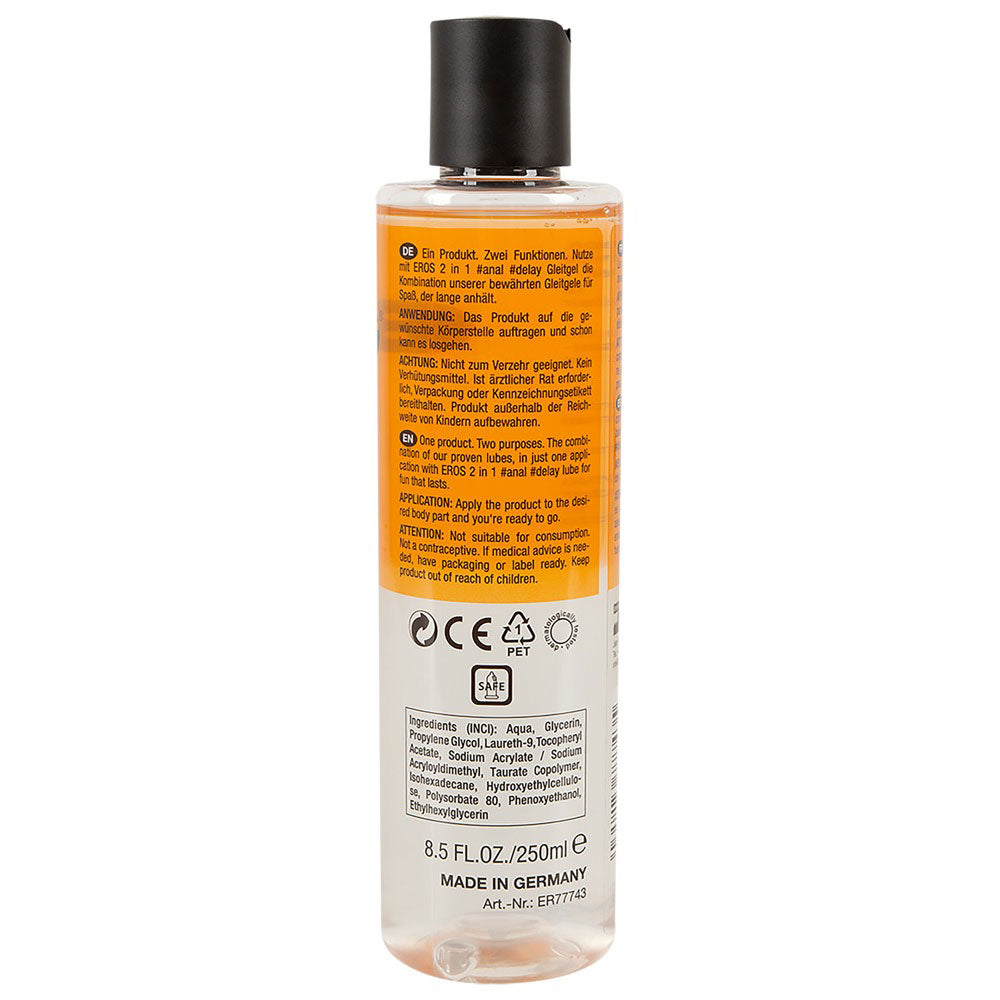 EROS 2 in 1 anal &amp; delay water based lubricant 250 ml - image 3