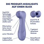 Satisfyer Pro 2 Generation 3 with Liquid Air Technology Lilac