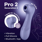 Satisfyer Pro 2 Generation 3 with Liquid Air Technology Connect App Lilac
