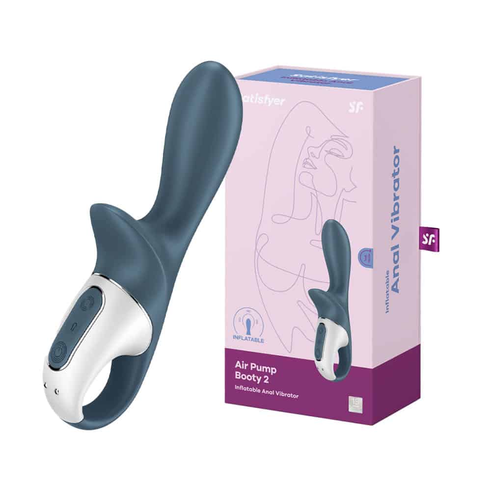 Satisfyer Air Pump Booty 2 Inflatable Anal Vibrator Anthrazit