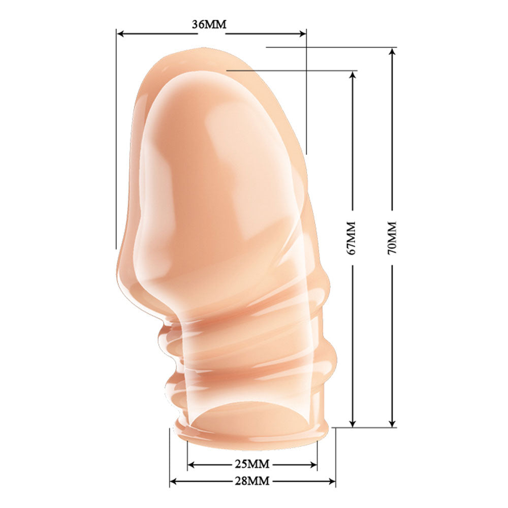 PRETTY LOVE JEREMY soft Penis head extension sleeve - image 3