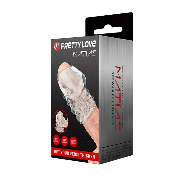 PRETTY LOVE MATIAS soft penis head sleeve CLEAR - image 4