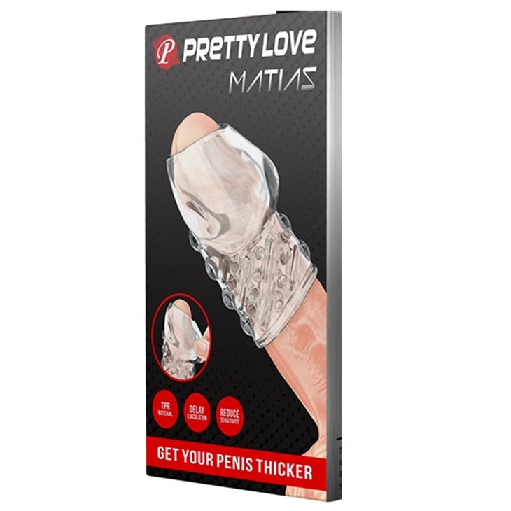 PRETTY LOVE MATIAS soft penis head sleeve CLEAR - image 9