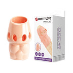 PRETTY LOVE OSCAR soft penis head sleeve Flesh white