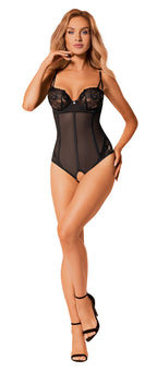 Obsessive Serena Love crotchless teddy Black - image 8