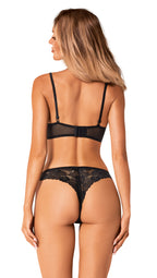 Obsessive Serena Love 2 pcs lacy set Black - image 4