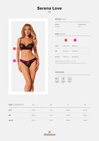 Obsessive Serena Love 2 pcs lacy set Black - image 18