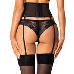 Plus size Obsessive Serena Love elegant garter belt black