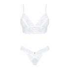 Plus size Obsessive Heavenlly white bra and thong set - image 3