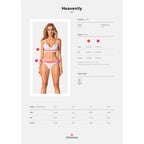 Plus size Obsessive Heavenlly white bra and thong set - image 4
