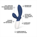 Lelo Loki Wave 2 Vibrating Prostate Massager Base Blue