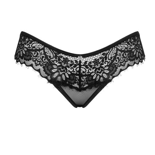 Plus size Obsessive Maderris lacy panties Black