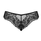 Plus size Obsessive Maderris lacy panties Black
