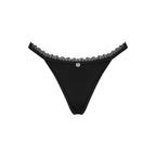 Obsessive Maderris thong with sensual lace Black