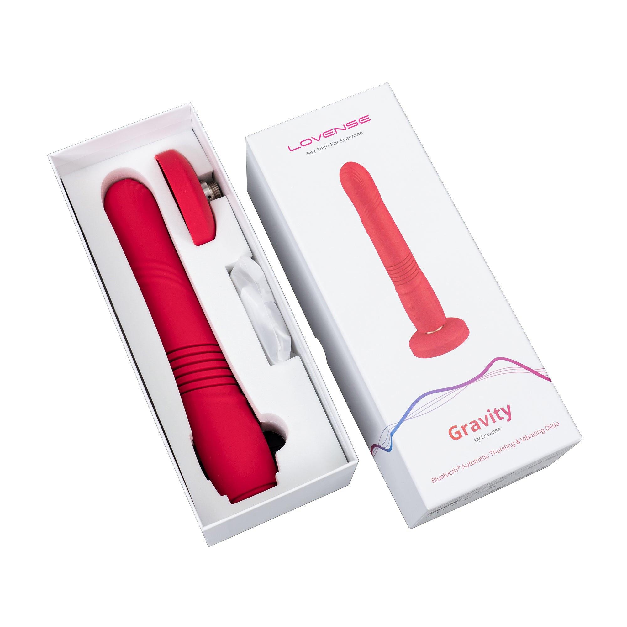 Lovense Gravity Thrusting Dildo Red - image 8