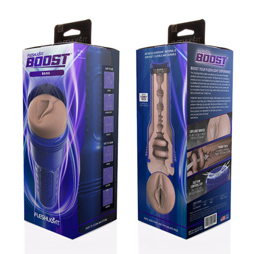 Fleshlight Boost Bang Light Medium Flesh Masturbator Δευτερεύουσα εικόνα προϊόντος