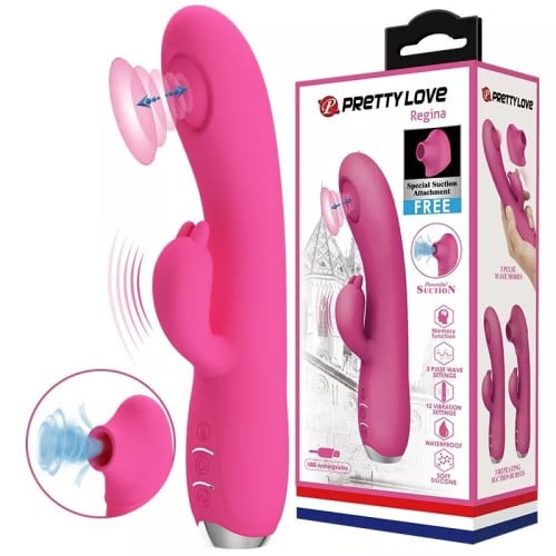 Pretty Love Regina Dual motor Rabbit wave Pulsating Vibrator