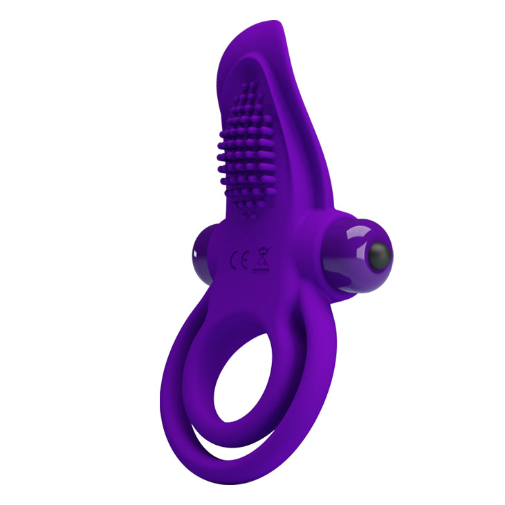 Pretty Love Vibrant Penis Ring Dark Purple - image 3