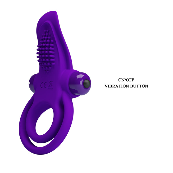 Pretty Love Vibrant Penis Ring Dark Purple - image 7