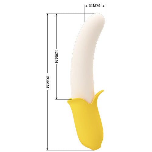 Pretty love Banana Geek silicone thrusting vibrator Δευτερεύουσα εικόνα προϊόντος