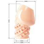 PRETTY LOVE MATIAS soft penis head sleeve FLESH WHITE - image 8