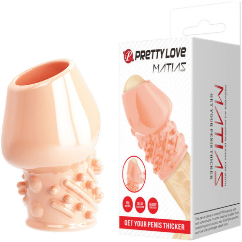 PRETTY LOVE MATIAS soft penis head sleeve FLESH WHITE Κύρια εικόνα προϊόντος