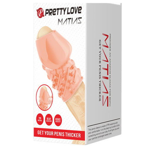 PRETTY LOVE MATIAS soft penis head sleeve FLESH WHITE - image 3