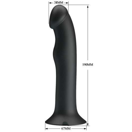 Pretty Love Murray Pulsating & Vibrating Dildo - Black - image 6