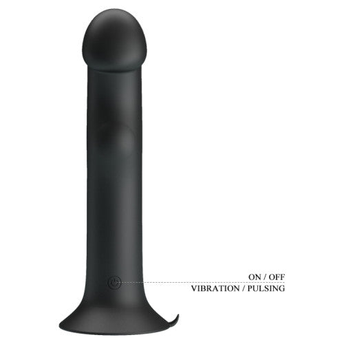Pretty Love Murray Pulsating & Vibrating Dildo - Black Δευτερεύουσα εικόνα προϊόντος