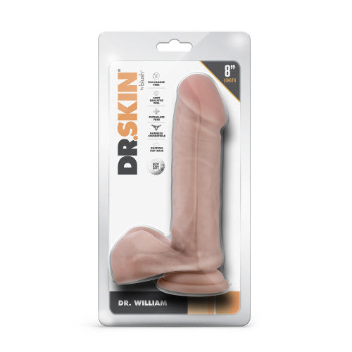 DR SKIN Dr William Dildo with balls Beige 20.3 x 4.4 cm - image 2