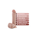 DR SKIN Dr William Dildo with balls Beige 20.3 x 4.4 cm